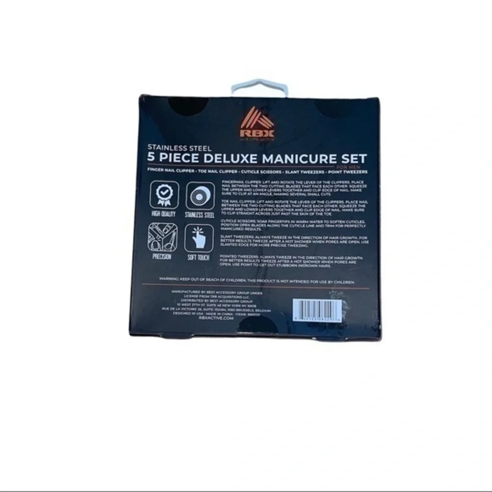 RBX 5 Piece Deluxe Manicure Set - NIB